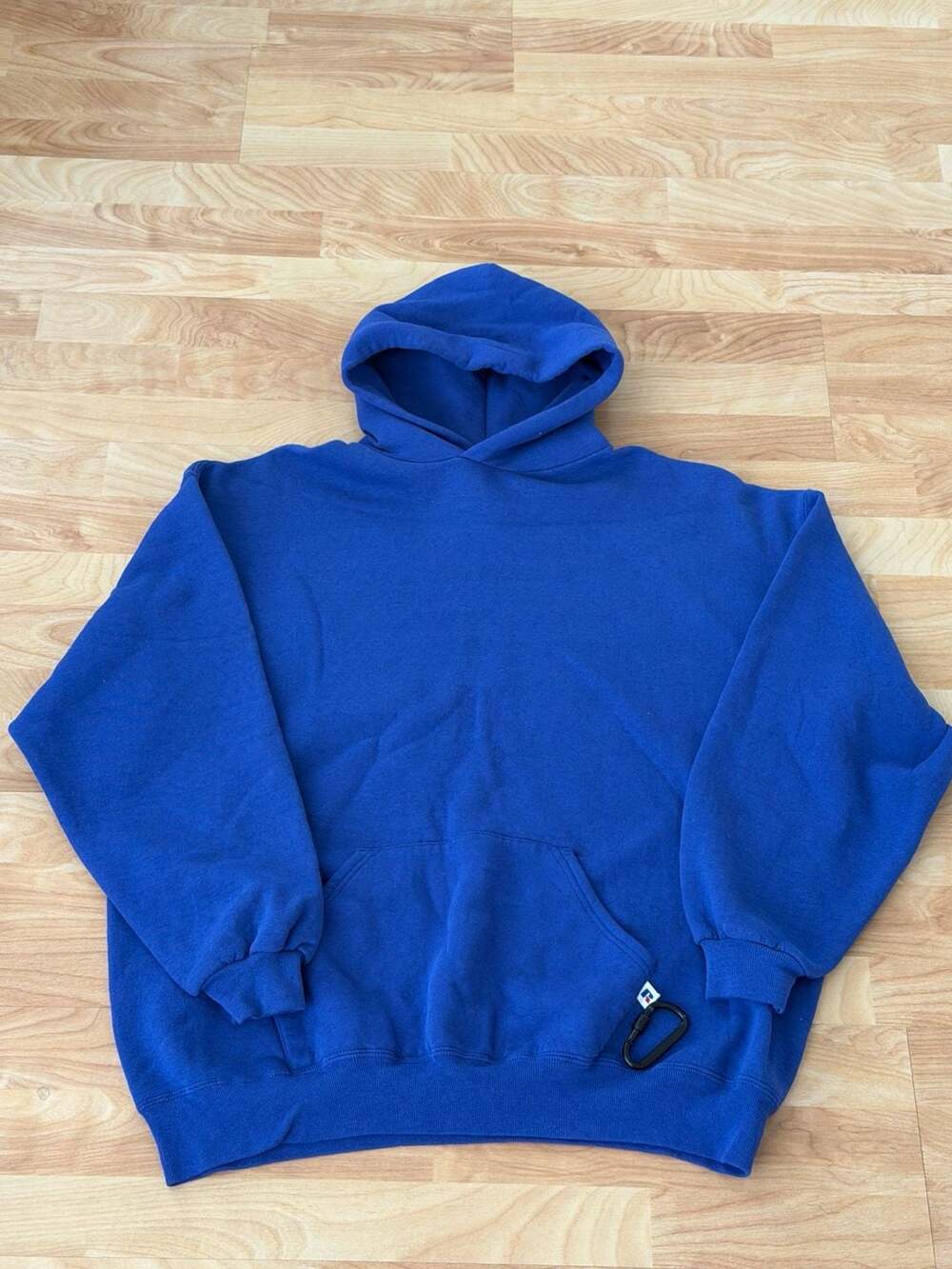 Vintage Russell Athletic Blank Pullover Hoodie Royal Blue XXL Made In USA
